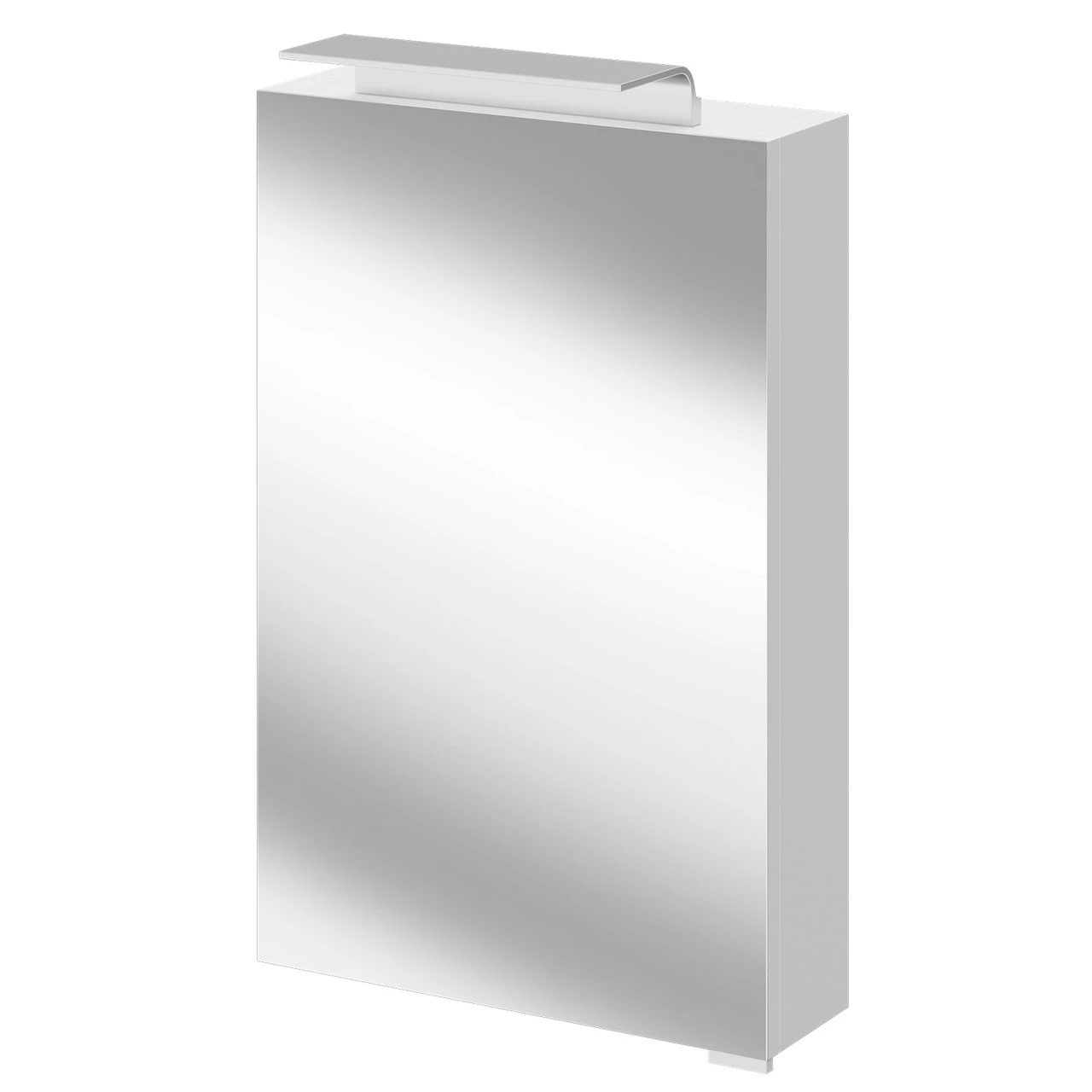 Napoli Gloss White 460mm Wall Mounted LED Mirrored Cabinet
