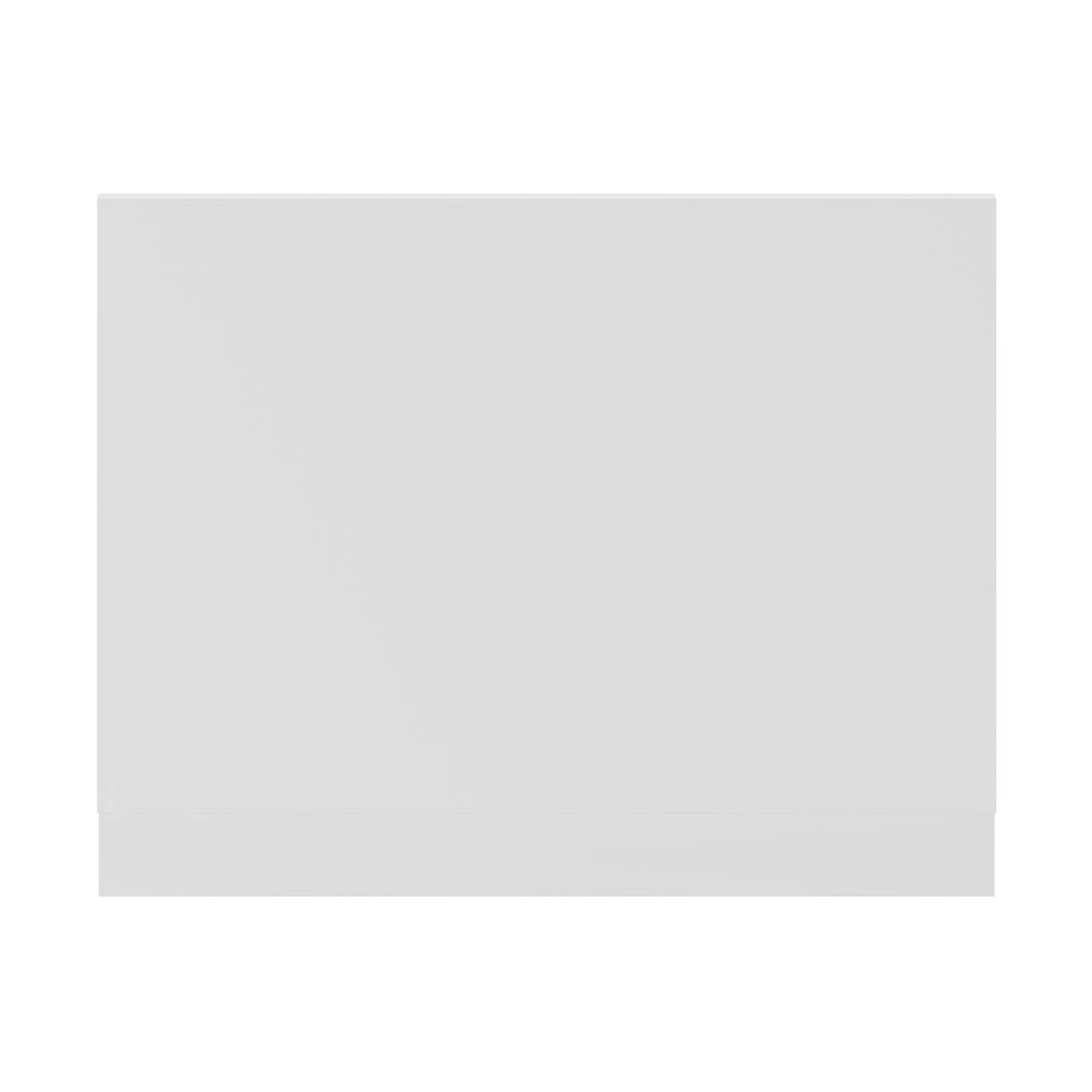 Gloss White MDF 700mm End Bath Panel With Plinth