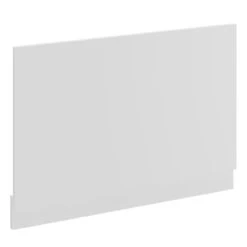 Gloss White MDF 800mm End Bath Panel With Plinth -Bathroom Accessories Store napoli gloss white mdf 800mm end bath panel with plinth left 01527.1675857097