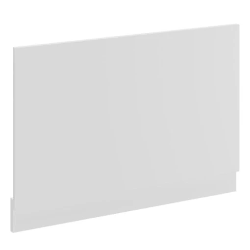 Gloss White MDF 800mm End Bath Panel With Plinth - Image 3