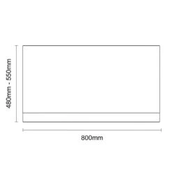 Oslo Gloss Grey Mist MDF 800mm End Bath Panel -Bathroom Accessories Store napoli mdf 800mm end bath panel with plinth line front 87887.1675857109