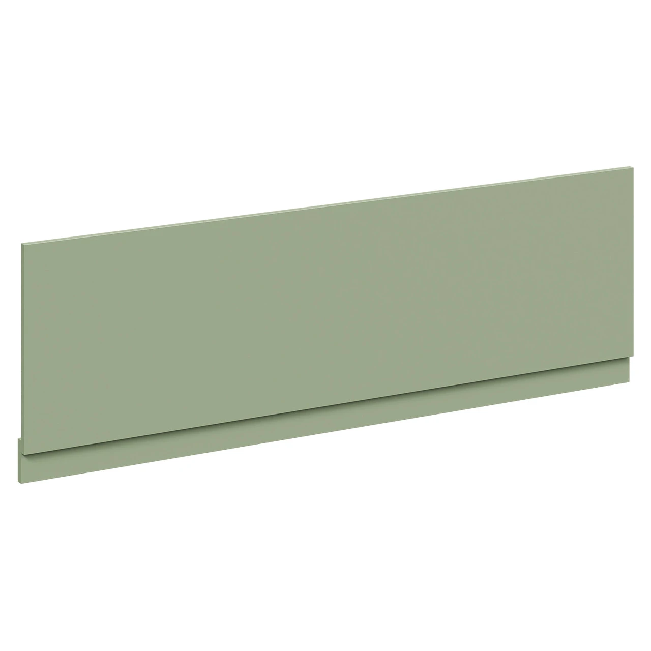 Olive Green MDF 1700mm Front Bath Panel With Plinth - Image 3