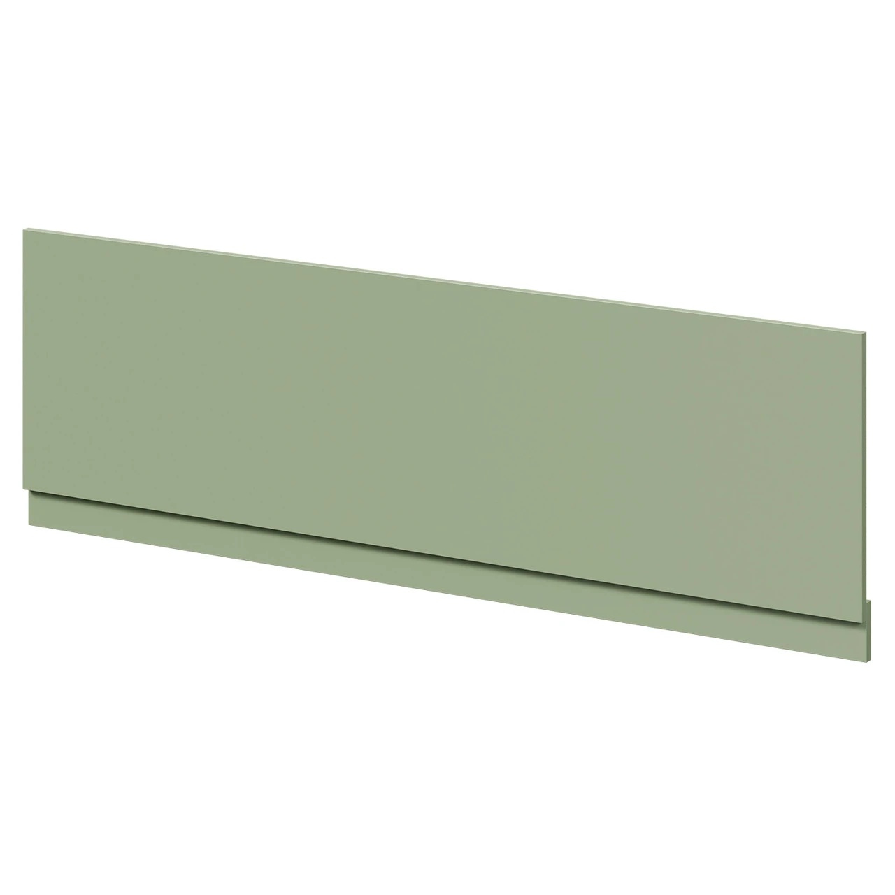 Olive Green MDF 1700mm Front Bath Panel With Plinth