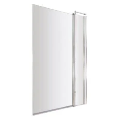 Nuie 1005mm Square Bath Screen With Fixed Panel - NSSQ1