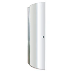 Nuie 720mm Curved Bath Screen With Knob - NCS1