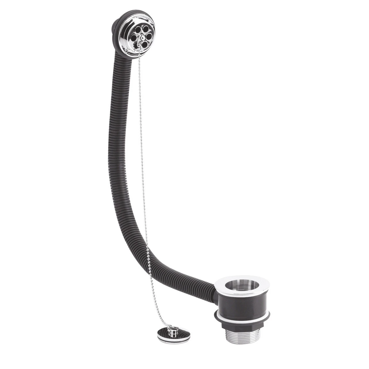 Nuie Brass Bath Waste And Overflow With Brass Plug And Chain - E345