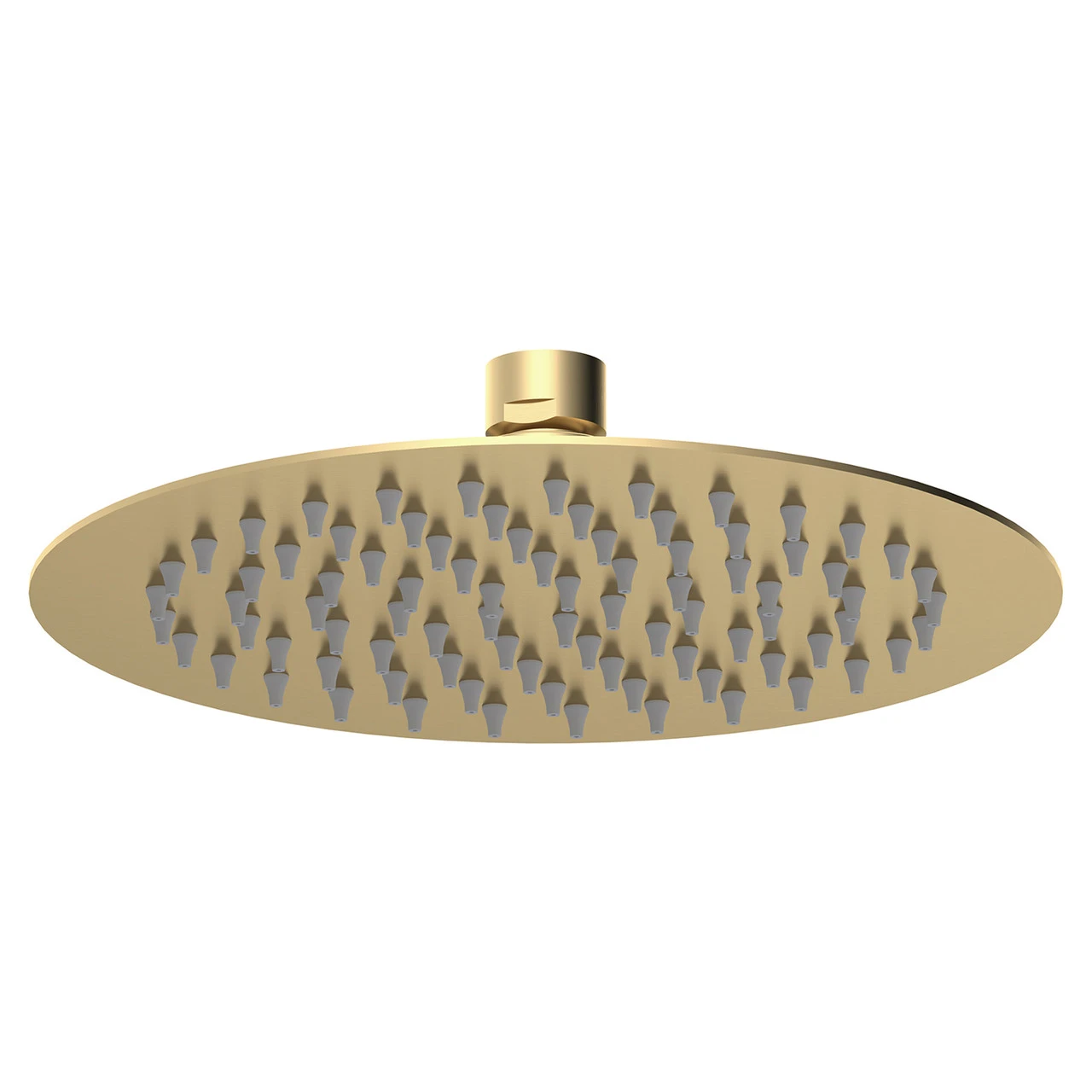 Nuie Brushed Brass 200mm Round Fixed Shower Head - A8082