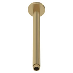 Nuie Brushed Brass Round Ceiling Arm 300mm - ARM816