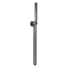 Nuie Brushed Gunmetal Round Outlet Elbow With Parking Bracket And Kit - A7263