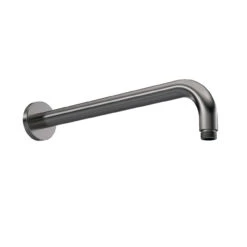 Nuie Brushed Gunmetal Round Wall Hung Shower Arm - ARM701