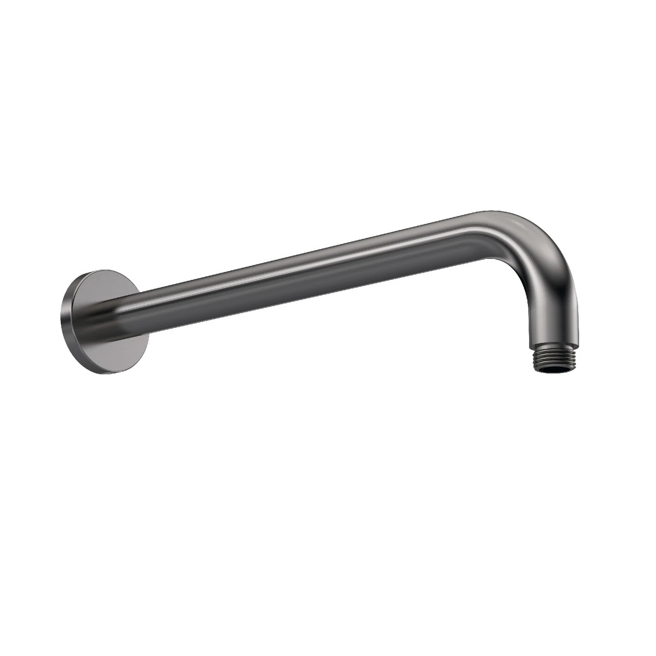 Nuie Brushed Gunmetal Round Wall Hung Shower Arm - ARM701