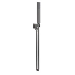 Nuie Brushed Gunmetal Square Outlet Elbow With Parking Bracket And Kit - A7264