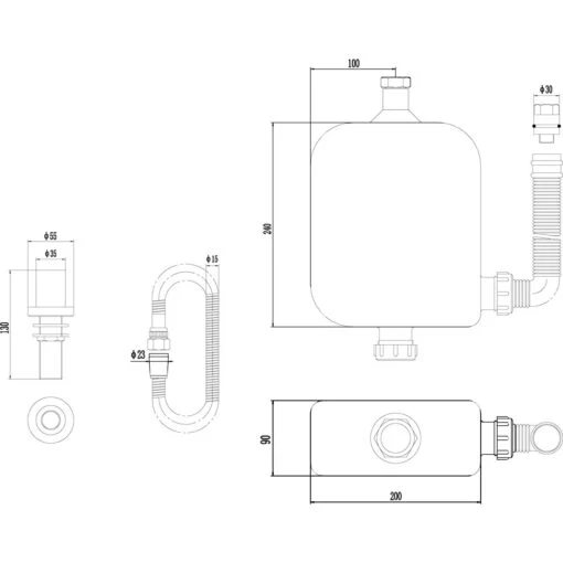 Nuie Deck Shower Kit - EA383 - Image 2
