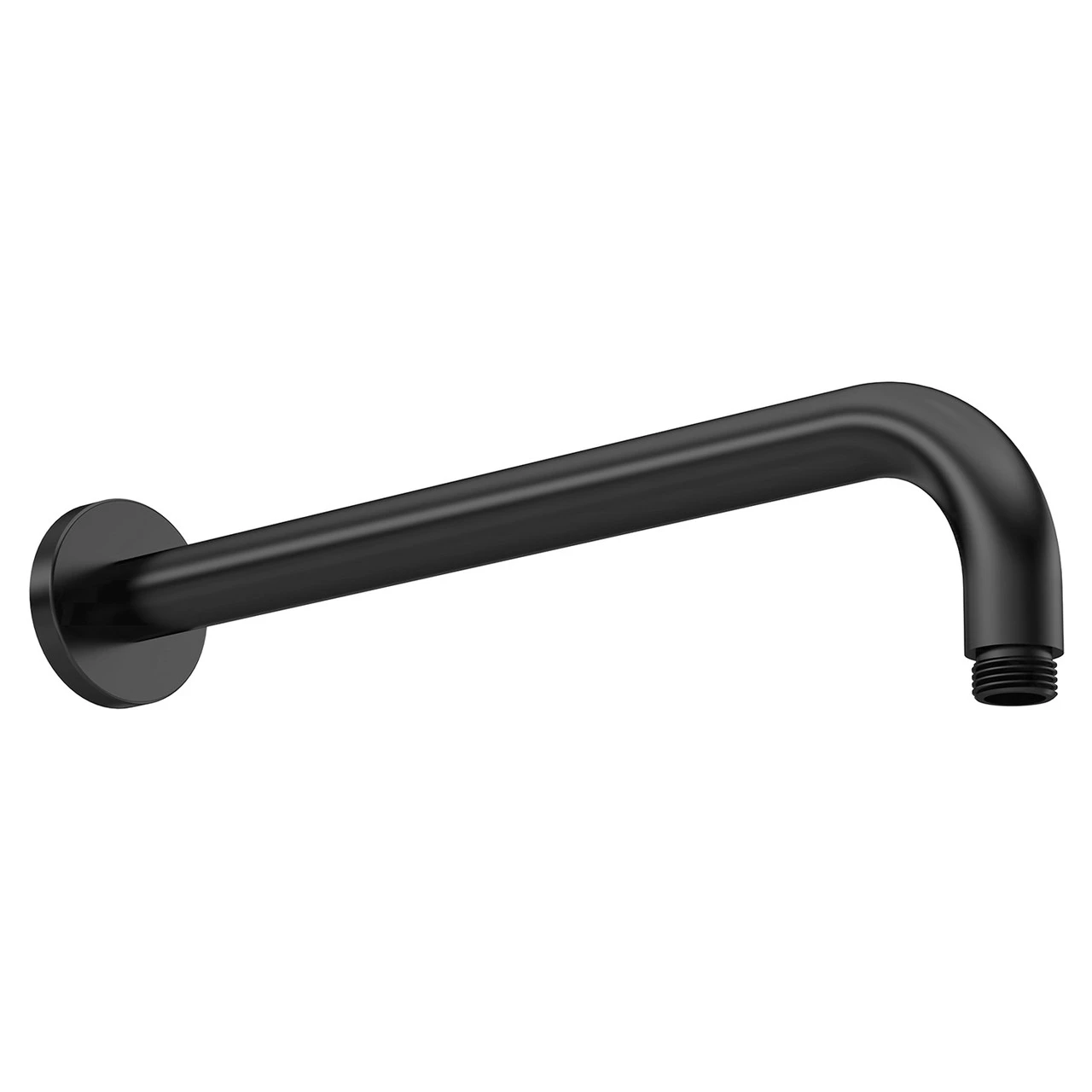 Nuie Matt Black Round Wall Hung Shower Arm - ARM401