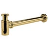 Nuie Minimalist Bottle Trap With 300mm Extension Tube Brushed Brass - EK802