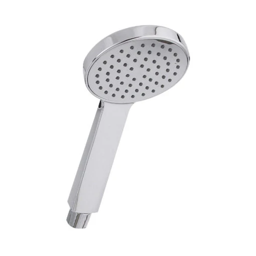 Nuie Polished Chrome Round Single Function Water Saving Handset - HS001 - Image 2