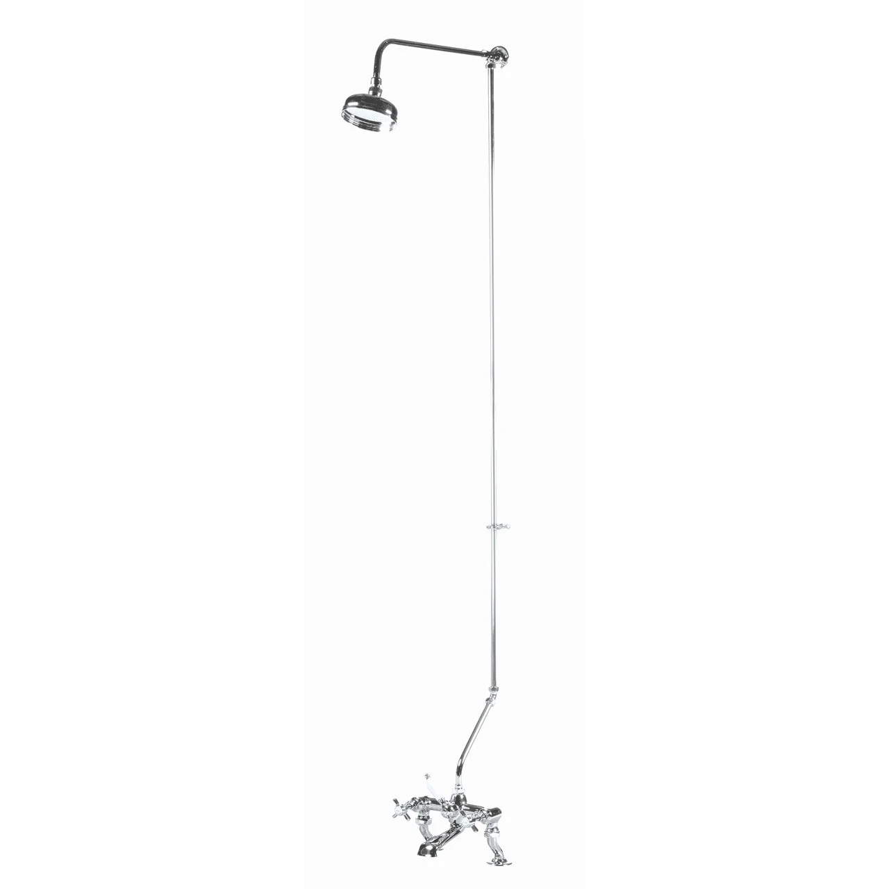 Nuie Rigid Riser Shower Kit For Bath And Shower Mixer With Swivel Spout - AK305