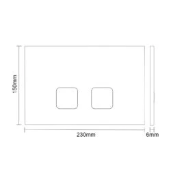 OLI 120 Plus Mechanical Mid Height Concealed Cistern With Wall Frame And Basal Black Soft Touch Dual Flush Plate With Square Buttons -Bathroom Accessories Store oli mechanic oli120 plus 1150mm 1350mm adjustable height wall frame with concealed cistern and black soft touch square dual flush push button line top 64342.1660769330