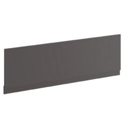 Gloss Grey MDF 1700mm Front Bath Panel -Bathroom Accessories Store oslo gloss grey mdf 1700mm front bath panel left 26106.1675857106