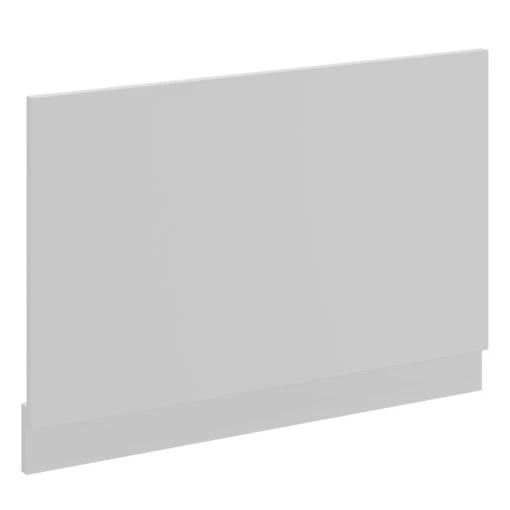 Oslo Gloss Grey Mist MDF 800mm End Bath Panel - Image 3
