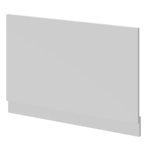 Oslo Gloss Grey Mist MDF 800mm End Bath Panel - Image 2