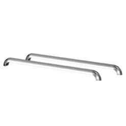 Pair Of Compact Polished Chrome Bath Hand Grips