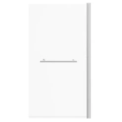 Polished Chrome 770mm Single Section Square Corner Bath Shower Screen With Towel Rail -Bathroom Accessories Store polished chrome 770mm single section square corner bath shower screen with towel rail front 83092.1652444278