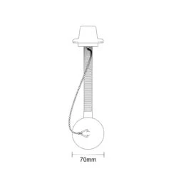 Polished Chrome Bath Waste And Overflow With Brass Plug And Ball Chain -Bathroom Accessories Store polished chrome bath waste and overflow with brass plug and ball chain line top 57826.1652444490
