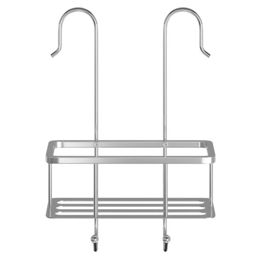 Polished Chrome Shower Bar Valve Hanging Shower Caddy - Image 2