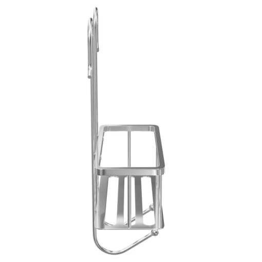 Polished Chrome Shower Bar Valve Hanging Shower Caddy - Image 4