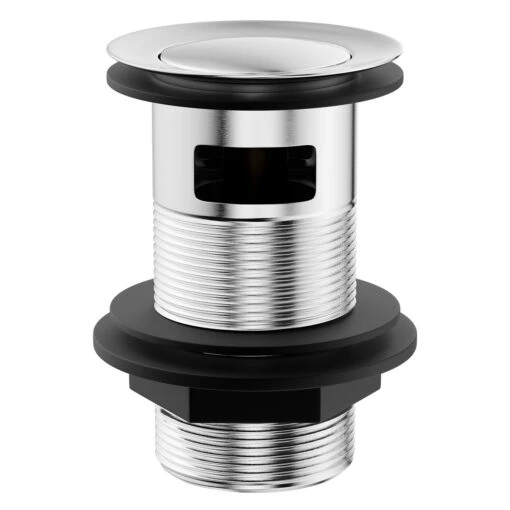 Polished Chrome Standard Slotted Click Clack Basin Waste - Image 2
