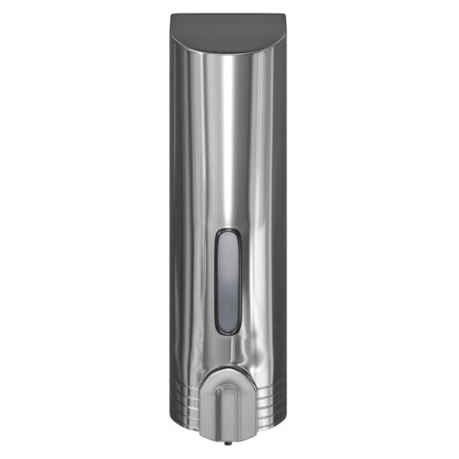 Polished Chrome Wall Mounted Liquid Soap Dispenser - Image 2