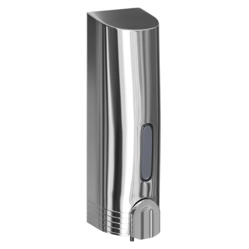 Polished Chrome Wall Mounted Liquid Soap Dispenser - Image 3