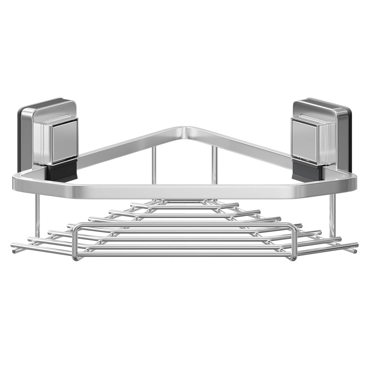 PushLoc Polished Chrome Wall Mounted Corner Basket - Image 2