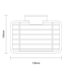 PushLoc Polished Chrome Wall Mounted Soap Basket -Bathroom Accessories Store pushloc polished chrome wall mounted soap basket line top 50492.1652444784