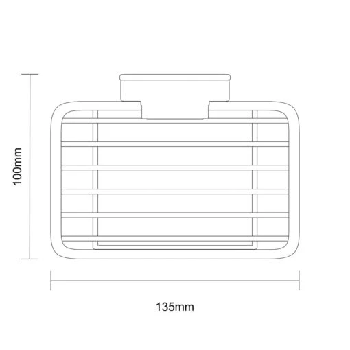 PushLoc Polished Chrome Wall Mounted Soap Basket - Image 6