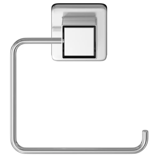 PushLoc Polished Chrome Wall Mounted Toilet Roll Holder - Image 2