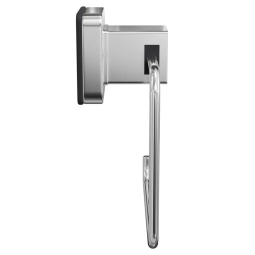 PushLoc Polished Chrome Wall Mounted Toilet Roll Holder - Image 4