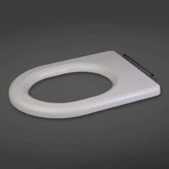 RAK Compact White Doc M Seat Without Lid For Rimless Toilet Pan - RAKSEAT008