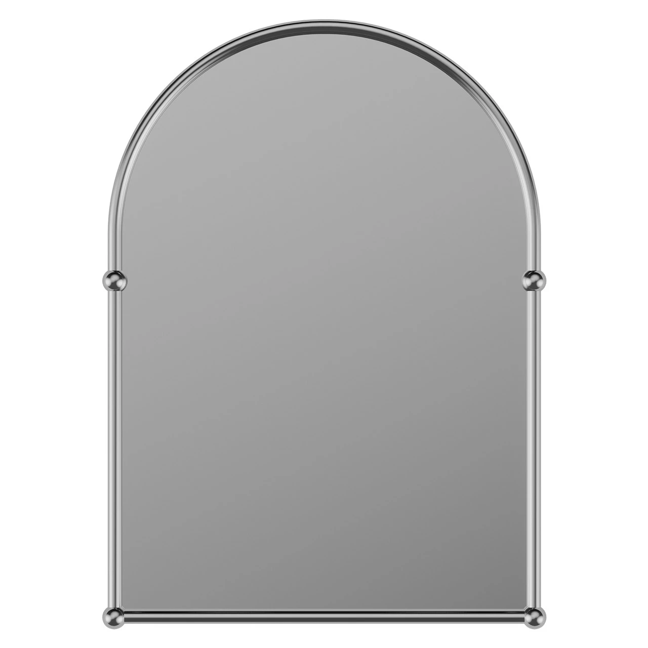 Richmond Polished Chrome 480mm X 670mm Arched Mirror - Image 2