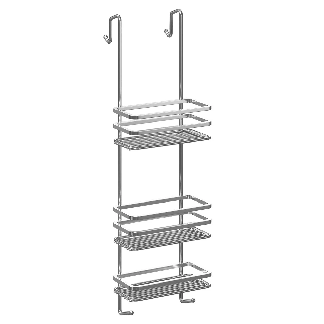 Selena Polished Chrome 3 Tier Hanging Shower Caddy - Image 3