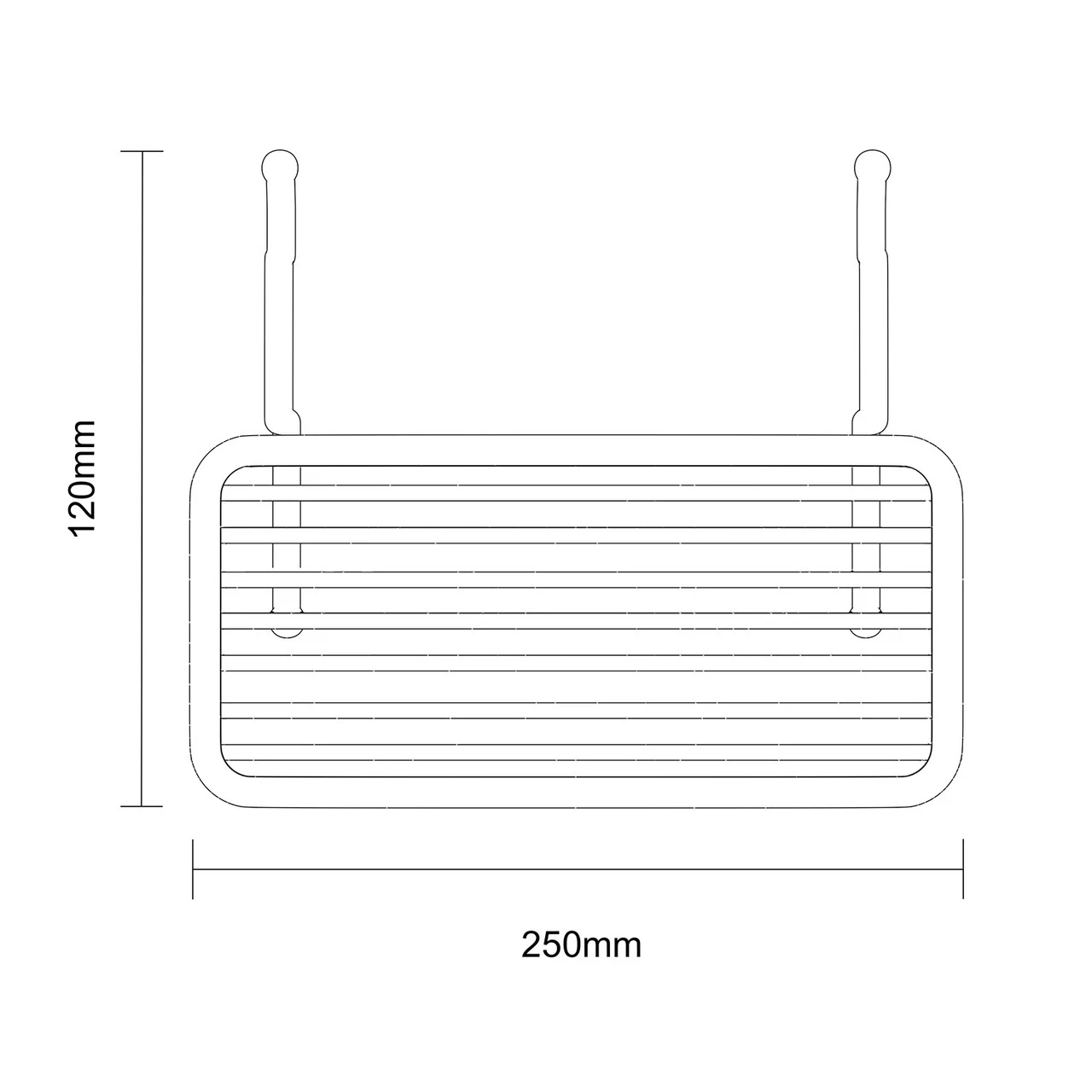 Selena Polished Chrome 3 Tier Hanging Shower Caddy - Image 6