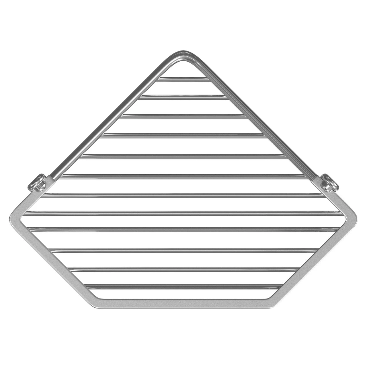 Selena Polished Chrome Wall Mounted Corner Basket - Image 5