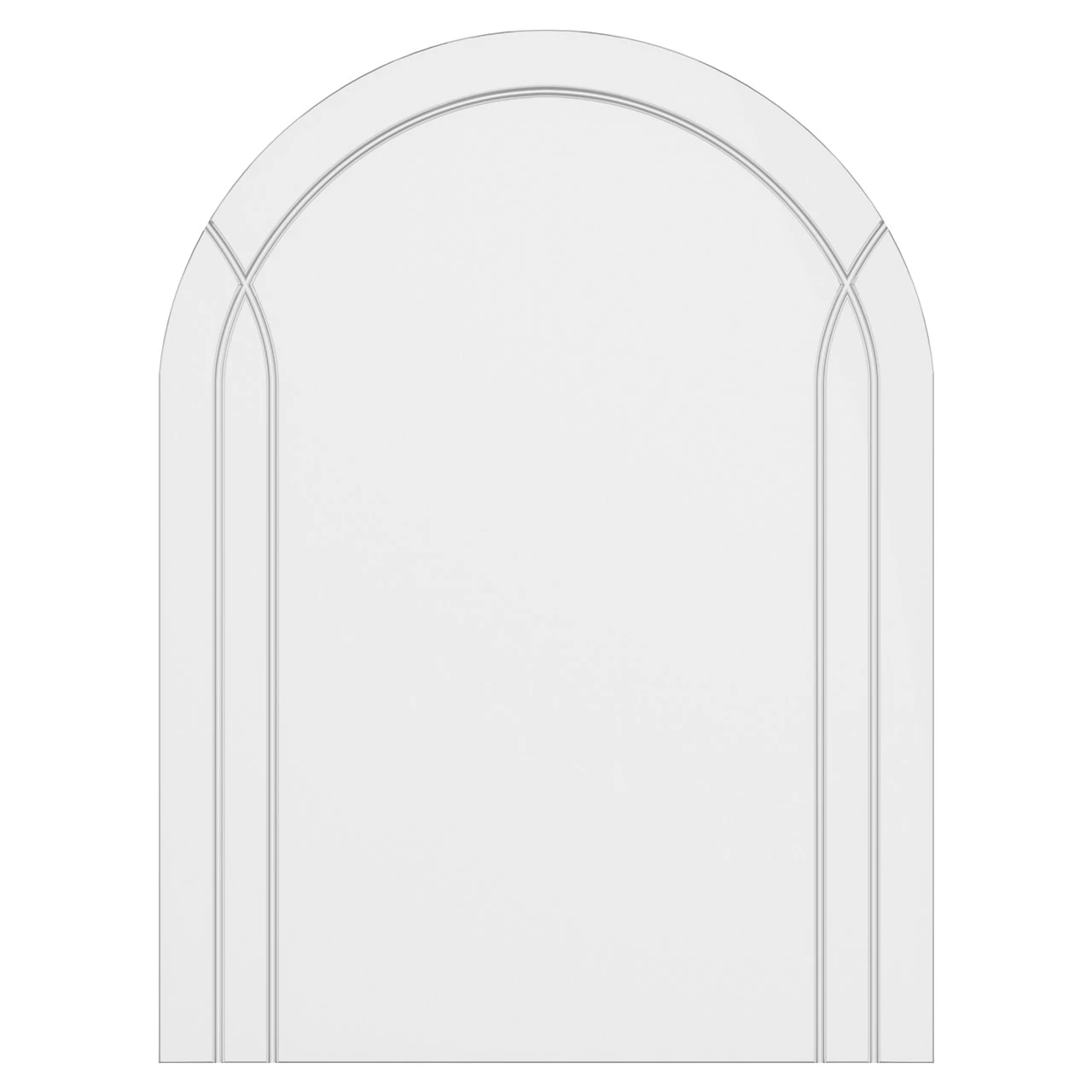 Soho 450mm X 600mm Diamond Cut Arched Mirror - Image 2