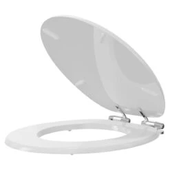 Windsor. Standard Gloss White 370mm MDF Soft Close Toilet Seat