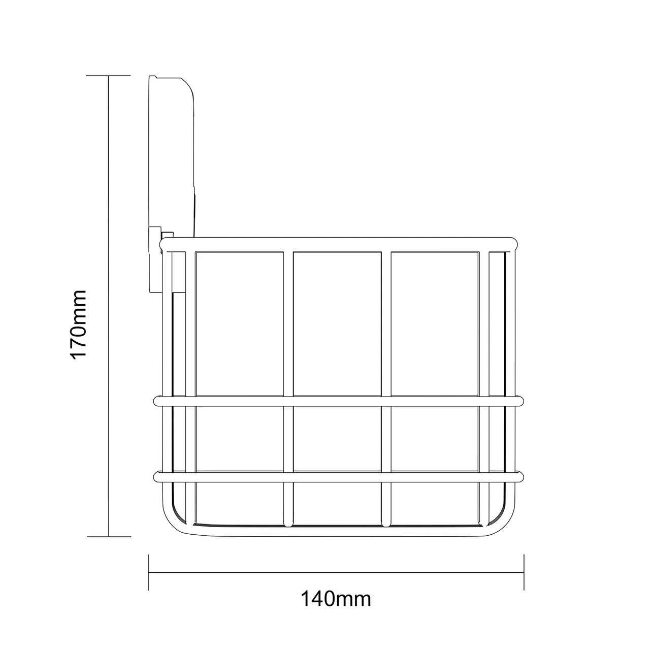 SuctionLoc Black Wall Mounted Bottle Basket - Image 6