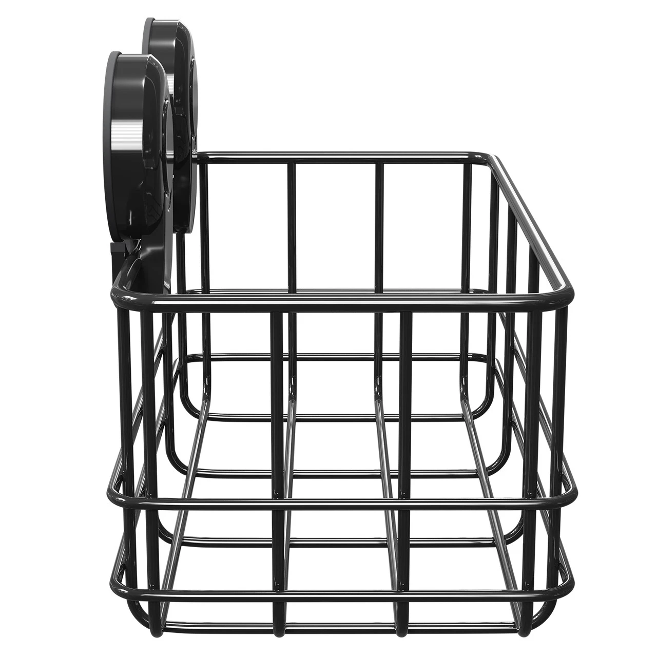 SuctionLoc Black Wall Mounted Bottle Basket - Image 4