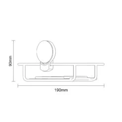 SuctionLoc Black Wall Mounted Corner Basket -Bathroom Accessories Store suctionloc black wall mounted corner basket line side 46351.1688562380