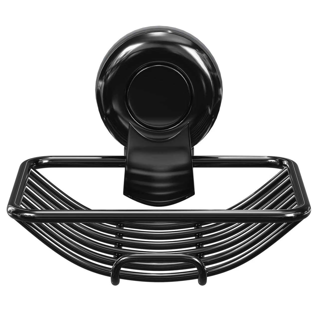 SuctionLoc Black Wall Mounted Soap Basket - Image 2