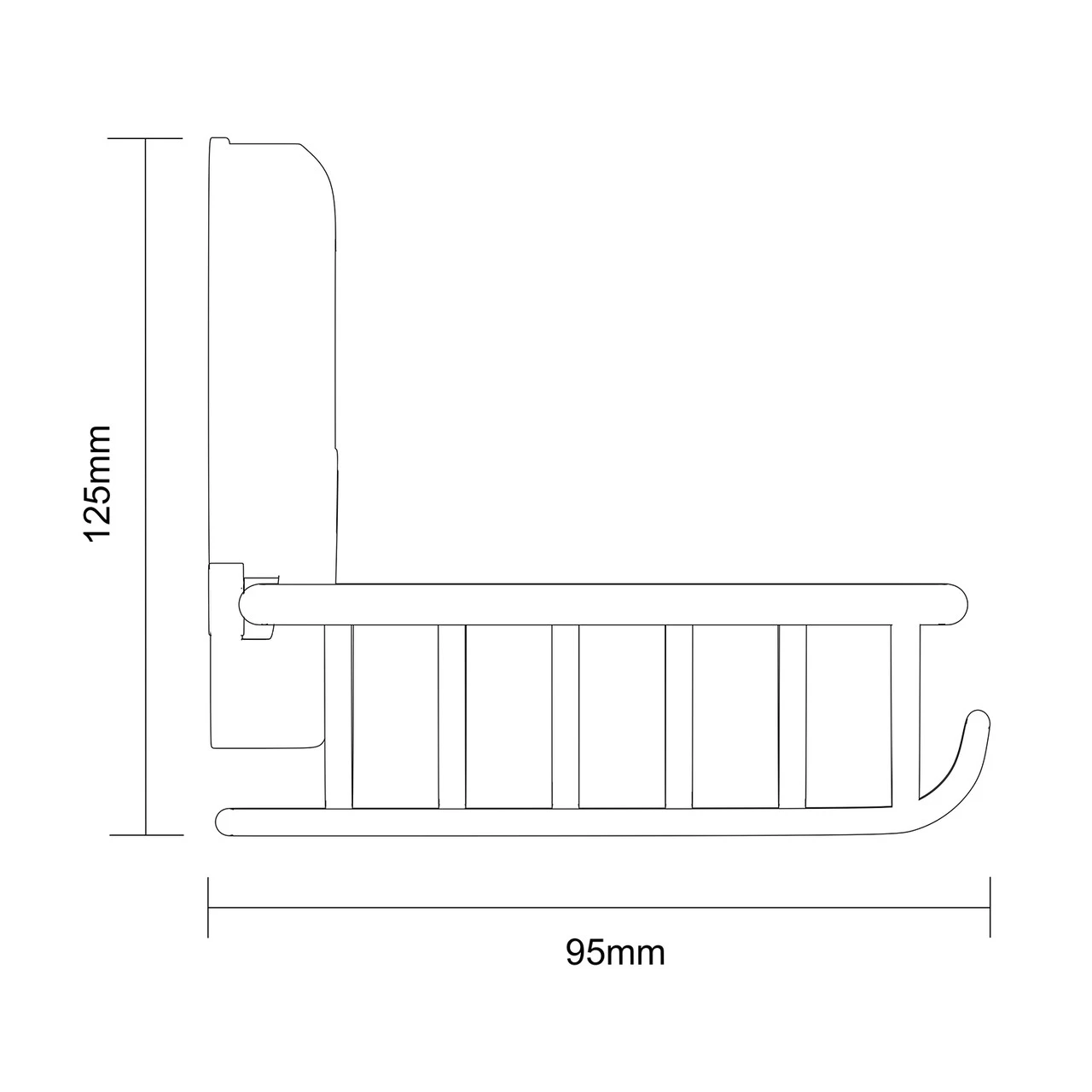 SuctionLoc Black Wall Mounted Soap Basket - Image 6